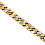 Nicolis Cola Two Tone Curb Link Bracelet