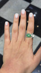 Jade and Diamond Ring