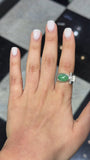 Jade and Diamond Ring