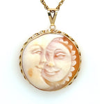 Italian Shell Cameo Sun And The Moon