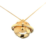 Spinning Globe with Diamonds Charm/ Pendant