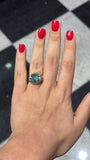 Topaz and Diamonds Ring