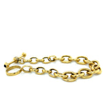 Cabochon Sapphires and Diamonds Toggle Link Bracelet