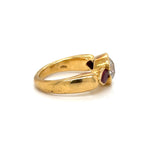 2ct Old Euro and Pear Rubies Ring
