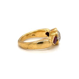 2ct Old Euro and Pear Rubies Ring