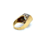 Topaz and Diamonds Ring