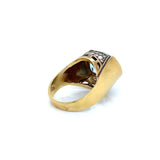 Topaz and Diamonds Ring