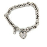 Scott Kay Platinum Heart Bracelet