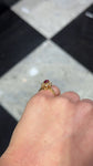 Marquise Ruby Double Row Diamonds Ring