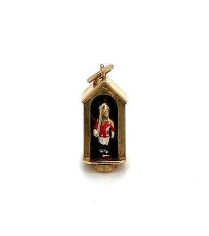 Vintage English Enameled Moveable Royal Guard Charm