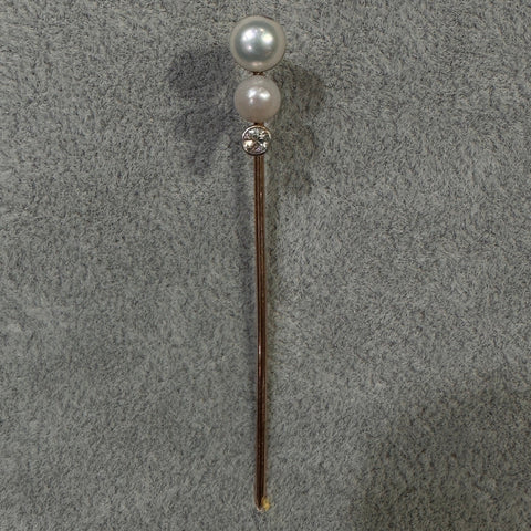 Pearl and Diamond Pin