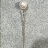 Pearl with Textured Stickpin