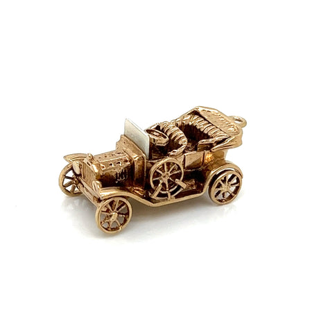 Antique English Convertible Car Charm / Pendant