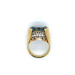 Topaz and Diamonds Ring