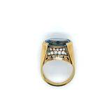 Topaz and Diamonds Ring