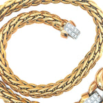 Italian Interlocking Diamond Necklace