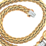 Italian Interlocking Diamond Necklace