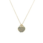 Tiffany & Co. Return to Tiffany Mini Double Heart Tag Necklace