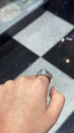 Freemason Masonic Double Headed Eagle with Center Diamond and Enamel Ring