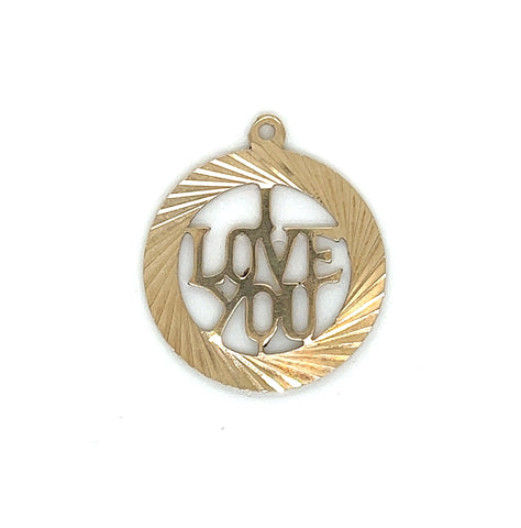 English I Love You Charm/ Pendant