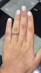 Vintage Channel Set Diamond and Sapphire Band