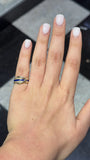 Blue Enamel Belt Design Band