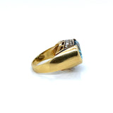 Topaz and Diamonds Ring