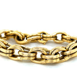 Textured and Smooth Links Bracelet