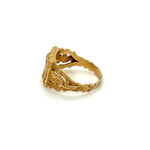 Victoria English Braided Mourning Hair Ring