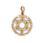 Star of David Circle Pendant