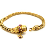 Ornate Chain with Rubies Bracelet