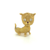 Textured Dog Pendant