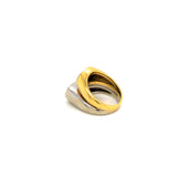 Two Toned Double Oval Ring