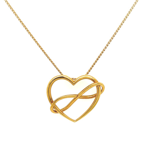 Movado Infinity Heart Necklace