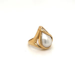 Pear Shaped Pearl Ring