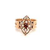 Victorian Seed Pearl and Garnet Ring