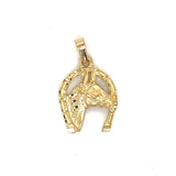 Horse and Shoe Pendant