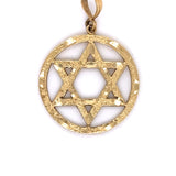 Star of David Circle Pendant