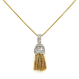 Diamond Pave Tassel Necklace