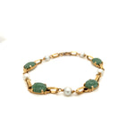 Jade and Pearl Bracelet