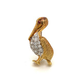Diamond Pelican Pin