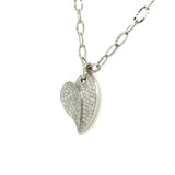 Pave Heart Necklace
