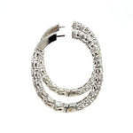 Oval Shape Diamonds Earrings 7.2ctw