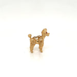 Solid Poodle with Ruby Eyes Charm/ Pendant
