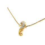 Diamond Seahorse Necklace