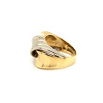 Two Toned Twist Design Ring