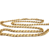 Long Flat Curb Link Chain