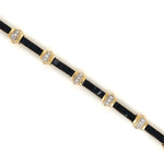 Black Onyx and Diamond Bracelet