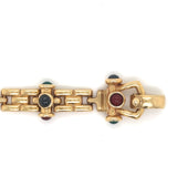 Multi Color Cabochon Gemstones Bracelet