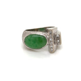 Jade and Diamond Ring